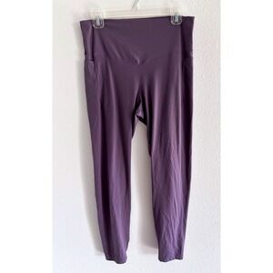 Soma‎ Leggings Womens Large Purple 7/8 Gym Active Workout Sporty Travel Yoga